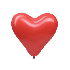 Nafukovací balónik srdce červený Ø35 cm L (5 ks)