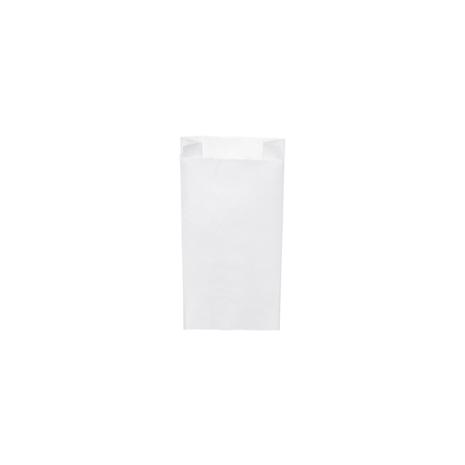 71005 Desiatové papierové vrecko biele 10+5 × 22 cm 0,5 kg (1000 ks)