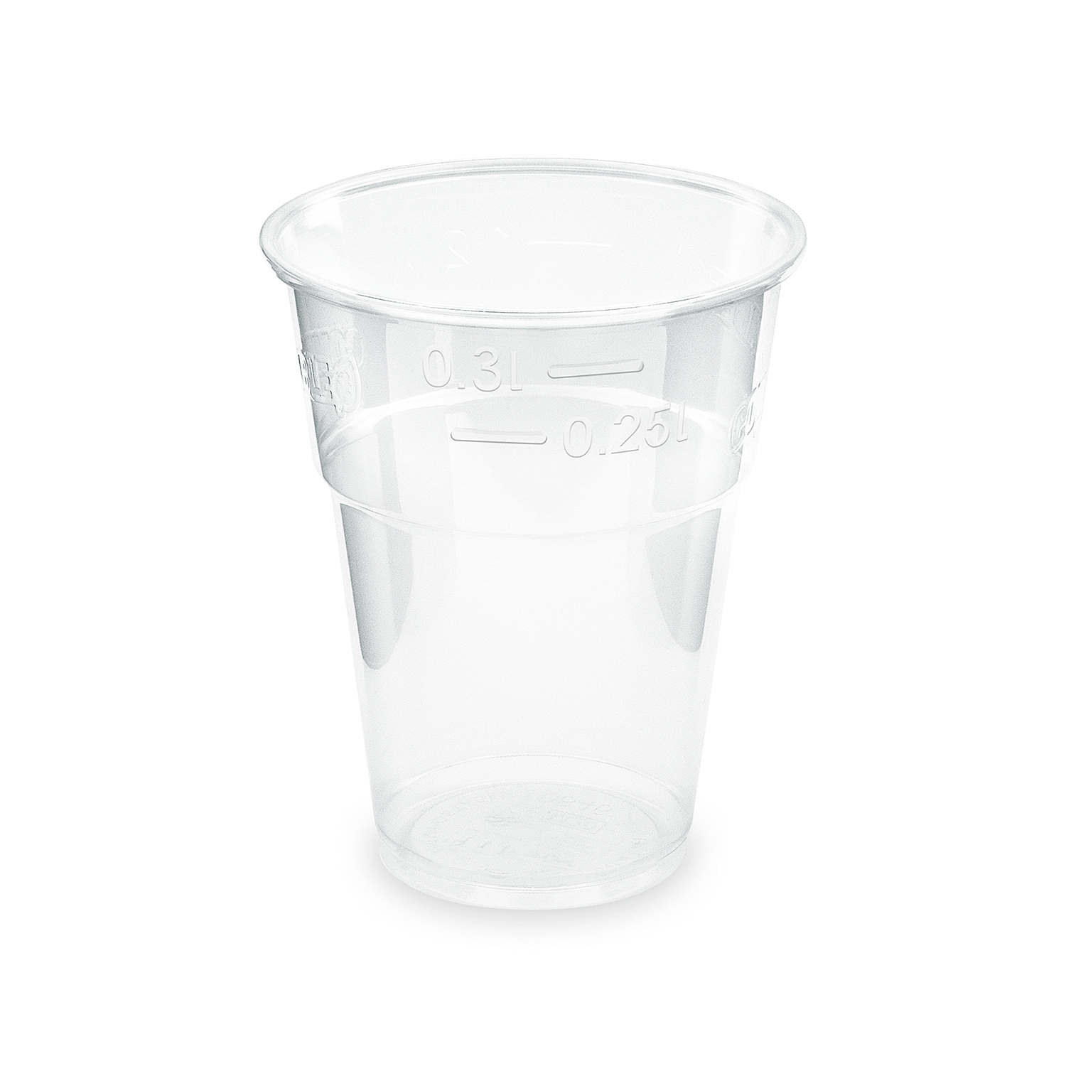 76313 BIO pohár na nápoje 300 ml číry (50 ks)