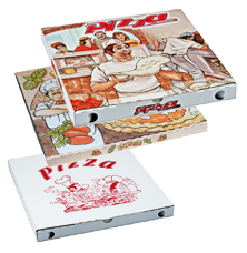 Krabice na pizzu z vlnitej lepenky - typ 4