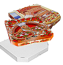 Krabice na pizzu z vlnitej lepenky - typ 6