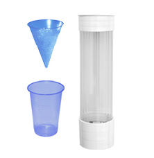Plastové poháre pre ochladzovače vody