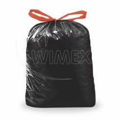 Vrecia na odpad (LDPE) zaťahovacie čierne 70 x 100 cm 120L, 10 ks