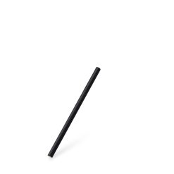 Slamka papierová čierna `JUMBO` Ø8mm x 15cm, 100 ks