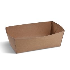 Papierová miska (FSC Mix) nepremastiteľná kraft 165 x 90 x 60 mm 1000ml, 100 ks