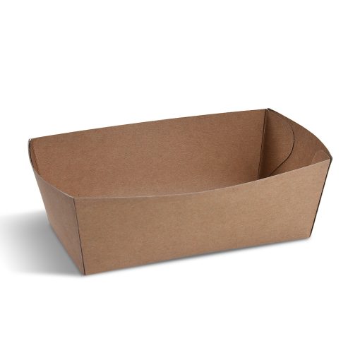 Papierová miska (FSC Mix) nepremastiteľná kraft 165 x 90 x 60 mm 1000ml, 100 ks