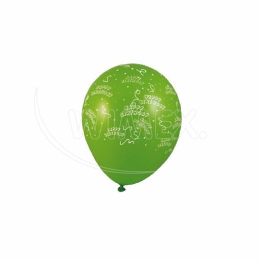 Nafukovací balónik "HAPPY BIRTHDAY" farebný mix Ø30cm `L`, 5 ks