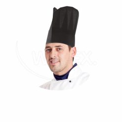 Kuchárska čiapka (PAP) čierna 23cm, 10ks