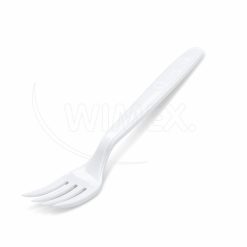 Vidlička (PP) znovu použiteľná biela 18,5cm, 50 ks