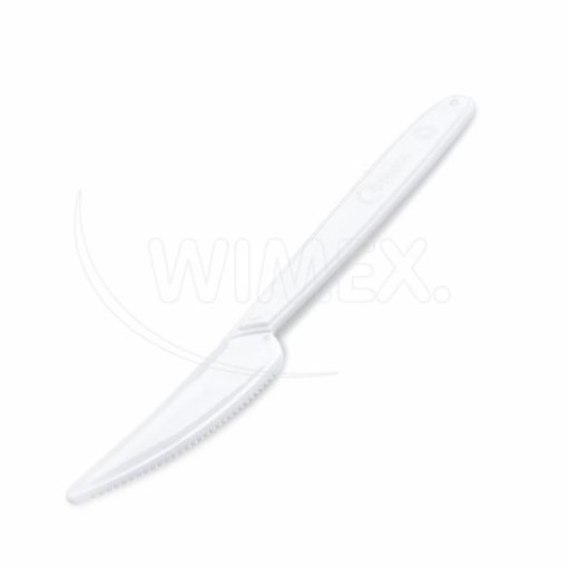 Nôž (PP) znovu použiteľný biely 18,5cm, 50 ks