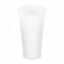 Papierový pohár biely priemer 90mm 610ml `XXL: 0,5L/20oz`, 50ks