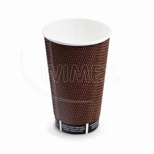 Papierový pohár PREMIUM priemer 90mm 510ml `XL: 0,4L/16oz`, 25ks