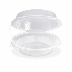 Šalátová miska (PP) s vypuklým viečkom priehľadná 1700ml, 25 ks