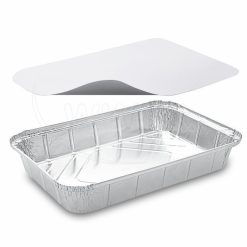 Miska (ALU) hranatá 315 x 215 x 43 mm 2000ml + viečko, 10 ks