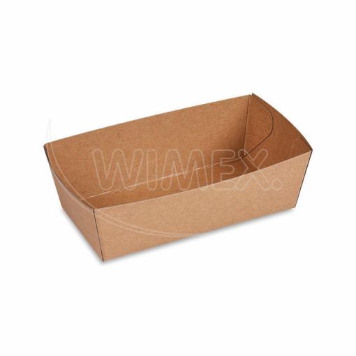 Papierová miska nepremastiteľná kraft 13,5x7x4,5cm 300ml, 250ks