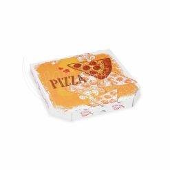 Krabica na pizzu z vlnitej lepenky 26 x 26 x 3 cm, 100 ks