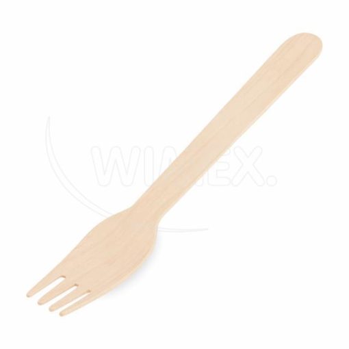 Vidlička drevená 16cm, 100 ks