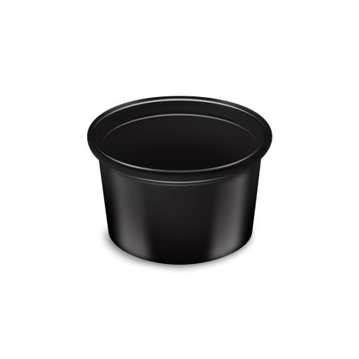 Dressingová miska (PP) čierná Ø46mm 30ml, 50 ks