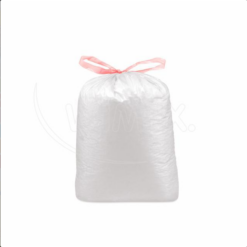 Vrecia na odpad LDPE ECONOMY zaťahovacie biele 70 x 100 cm 120L 10 ks