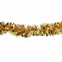 Dekoračná girlanda (PET) zlatá Ø11cm x 2m ,1 ks
