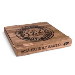 Krabica na pizzu mikrovlnitá lepenka 40 × 40 × 5 cm kraft (100 ks)