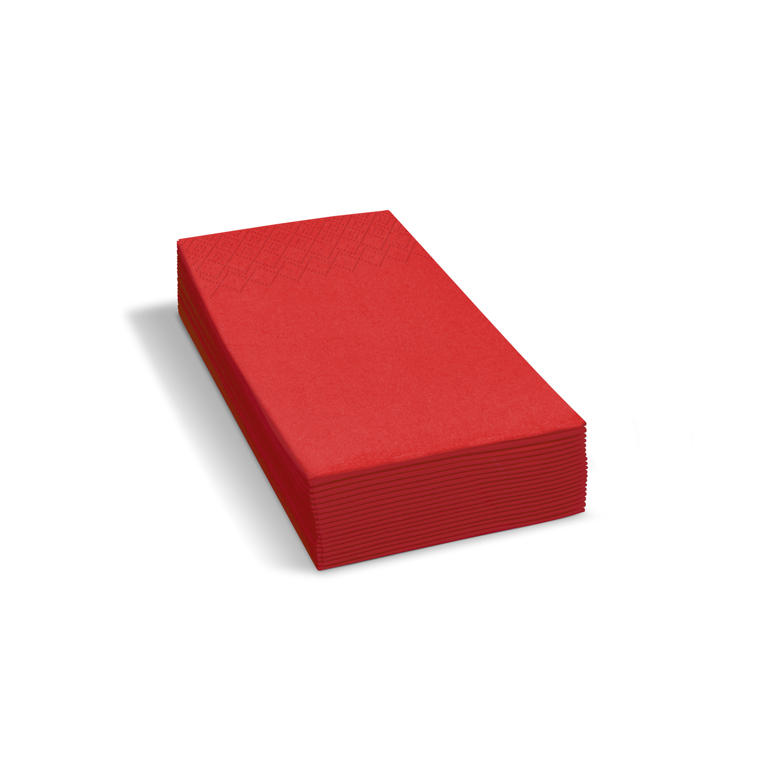 87701 Obrúsok 1/8 skladanie 3vrstvý červený 33 × 33 cm, 250 ks