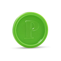 Žetón zelený (100 ks)