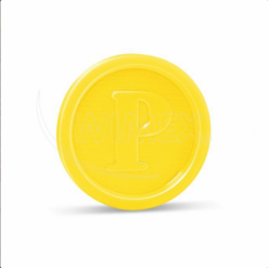 Žetón (PS) oranžový Ø23mm, 100 ks