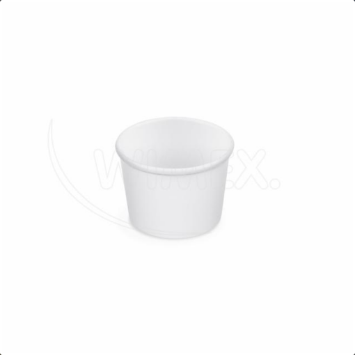 Papierová miska na zmrzlinu (PAP/PE) biela Ø75mm 125ml, 50 ks