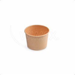 Papierová miska na zmrzlinu (PAP/PE) kraft Ø75mm 125ml, 50 ks