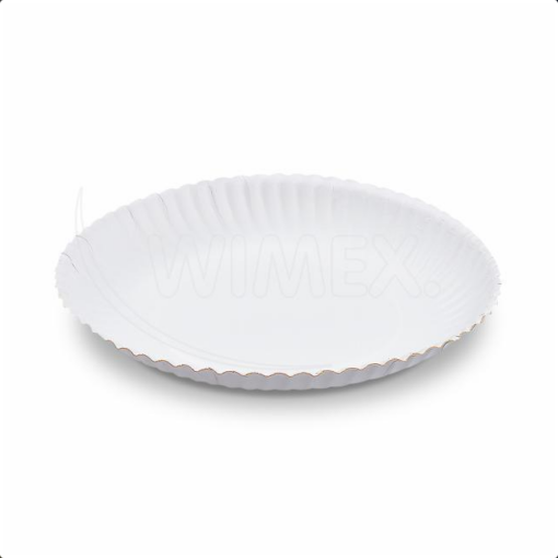 Papierový tanier hlboký biely Ø30cm, 50 ks