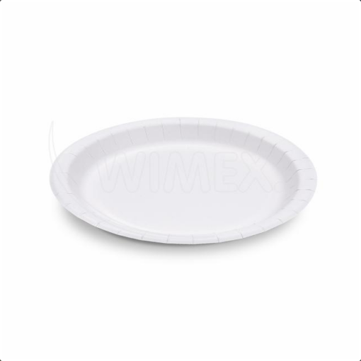 Papierový tanier hlboký biely Ø30cm, 50 ks