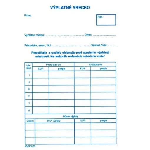 Dovolenka A6, 100 list. blok, 1 ks