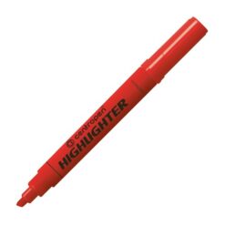 Zvýrazňovač Centropen červený, 1 ks