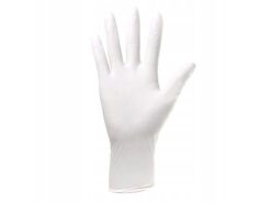 Rukavice nitrilové jednorazové biele S (100 ks)