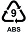 Recyklačný symbol ABS
