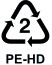 Recyklačný symbol PE-HD