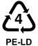 Recyklačný symbol PE-LD