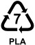 Recyklačný symbol PLA 7